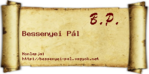 Bessenyei Pál névjegykártya