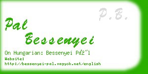 pal bessenyei business card